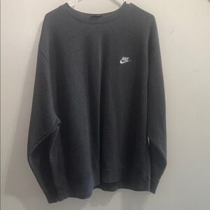 Nike Men's Charcoal Crewneck Sweater